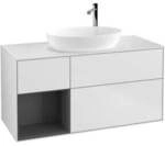 V&B Waschtischunterschrank Finion 120cm, Pl w m, Rg A m Lac, wh. m Lac
