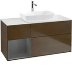V&B Waschtischunterschrank Finion 120cm, Pl w m, Rg A m Lac, wal ven