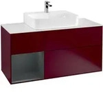 V&B Waschtischunterschrank Finion 120cm, Pl w m, Rg li md bl. m Lac, Peo m