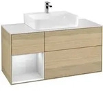 V&B Waschtischunterschrank Finion 120cm, Pl w m, Reg li wh. m Lac, Oa ven