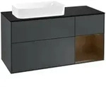 V&B Waschtischunterschrank Finion 120cm, Pl b m, Rg r wal ven, md b m Lac