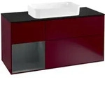 V&B Waschtischunterschrank Finion 120cm, Pl b m, Rg li md bl. m Lac, Peo m