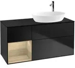 V&B Waschtischunterschrank Finion 120cm, Pl bla m, Reg Oa ven, bla m Lac