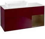 V&B Waschtischunterschrank Finion 120x60 cm, Reg re wal veneer, Peony Matt