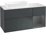 V&B Waschtischunterschrank Finion 120x60 cm, Rg r Anthrac. m, md bl. m Lac