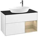 V&B Waschtischunterschrank Finion 100, Pl bla m, Reg Oa ven, glo wh. Lac