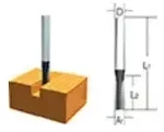 Makita Fr&auml;ser Nut Einschneider 6mm