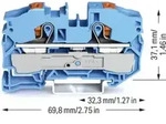 WAGO Durchgangsklemme 2216-1204 16mm2 blau 2-Leiter
