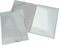 Eichner PP-Collegemappen A4 + 3 Fl&uuml;gelklappen und Eckspann-Gummi transparent,...