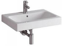 Geberit Aufsatzwaschtisch iCon 75x48,5cm, we., m Hahnloch, mit &Uuml;berlauf (124575000)