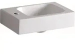 Geberit Handwaschbecken iCon 38x28cm, m Hahnl. li, o. &Uuml;L, we. K-Tect