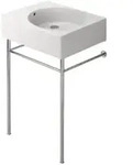 Duravit Universalbecken Scola 61,5x46cm, HL vor, m &Uuml;, HL, B re, we.