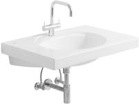 Geberit Waschtisch Preciosa 80x55cm, w, m Hahnl., o. &Uuml;L, m Ablagefl. (124283000)