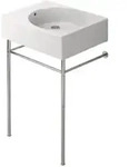 Duravit Universalbecken Scola 61,5x46cm, HL vor, m &Uuml;, HL, B li, we.