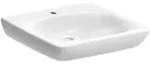 Geberit Waschtisch Renova Comfort 55x55cm, BF, m Hahnl., o. &Uuml;L, we.