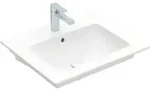V&B Waschtisch VENTICELLO 60x50, mit Hahnloch, mit &Uuml;berlauf, wei&szlig;