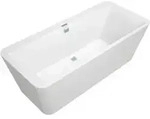 V&B Rechteck-Badewanne Squaro Edge 12 Duo 180x80cm, Abl mitt., freist., m Sch.,...