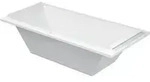 Duravit Rechteck-Badewanne Starck 180x80x46cm, EB-Vers., 2 RS, m MA, we