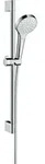 hansgrohe Brause-Set Croma Select S 669mm Brausestange, 1jet, wei&szlig;/chrom