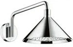 hansgrohe Kopfbrause Axor m Br.Arm, Wandmont., 240mm, 2jet, chrom