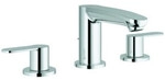 Grohe 3-Loch-Waschtischarmatur Eurostyle C 1/2", mit Ablaufgarnitur, chrom