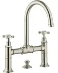 hansgrohe Zwei-Griff-Waschtischarmatur 220 Axor Montreux A 175mm, m Kreuz,