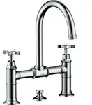 hansgrohe Zwei-Griff-Waschtischarmatur 220 Axor Montreux A 175mm, m Kreuzgr.,