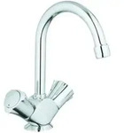 Grohe Waschtisch-Zweigriff-Armatur Costa 1/2", m Abl.garn, schwenkb. Rohrausl, ch