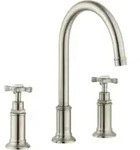 hansgrohe 3-Loch-Waschtischarmatur 180 Axor Montreux A 175mm, m Kreuz, ZugstAblGar, b