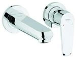 Grohe Fertigset Eurodisc Cosmopolitan chr, 2-Loch-Waschtischarmatur, Ausladung 17cm