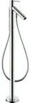hansgrohe Wannen-Einhebelmischer Axor Starck A 156mm, bodensteh., m Pin-Griff, chr