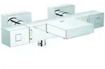 Grohe Wannen-Thermostat Grohtherm Cube 1/2", XL Wasserfall, Wandmontage, chrom