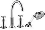 hansgrohe Fertigmontageset Axor Montreux 4-L-BW-Rand-Arm., m Kreuzgr., brush. ni.