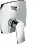 hansgrohe Fertigmontageset Metris UP-Wannen-Einhebelmischer, Rosette eckig, chrom