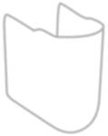 V&B Ablaufhaube O.Novo mit Befestigungsset, wei&szlig; ; Villeroy & Boch (52660001)