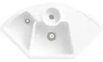 V&B Ecksp&uuml;le Solo Eck m Abl.garn, Hand., sn white CeramicPlus