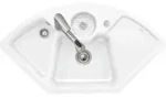 V&B Ecksp&uuml;le Solo Eck m Abl.garn, Exzenter, we alp CeramicPlus