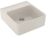 V&B Sp&uuml;lstein-Einzelbecken m Abl.garn, Hand., crema CeramicPlus