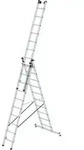 MUNK Aluminium-Mehrzweckleiter 3-teilig nivello&reg;-Traverse 3 x 10 Sprossen
