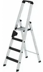 MUNK Aluminium-Stehleiter einseitig begehbar clip-step R13 1 x 4 Stufen