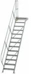 MUNK Aluminium-Treppe Plattform 45&deg; 13 Stufen