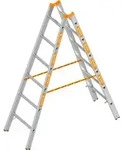 Layher Sprossenstehleiter TOPIC 1039 2x6 Sprossen