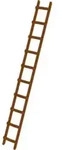 MUNK Dachdecker-Auflegeleiter Holz 10 Sprossen