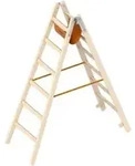 Layher Holzstehleiter 1038 2x6 Sprossen