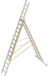 Layher Allzweckleiter TOPIC 1040 3-teilig 3 x 14 Sprossen
