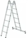 MUNK Aluminium-Klappleiter 2-teilig nivello&reg;-Traverse 2 x 6 Sprossen