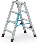 ZARGES Stufen-Stehleiter Z 300 geb&ouml;rdelt 2 x 4 Stufen