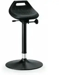 bimos Industriestehhilfe PU-Sitz Tellerfu&szlig; Sitzh&ouml;he 650-850 mm