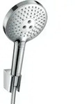 hansgrohe Brausehalter-Set Raindance Select S 1250mm Brauseschlauch, chrom, 3jet