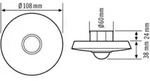 ESYLUX Decken-Pr&auml;senzmelder PD-C 360i/8 UC 360&deg; RW ca. 8m wei&szlig; UP